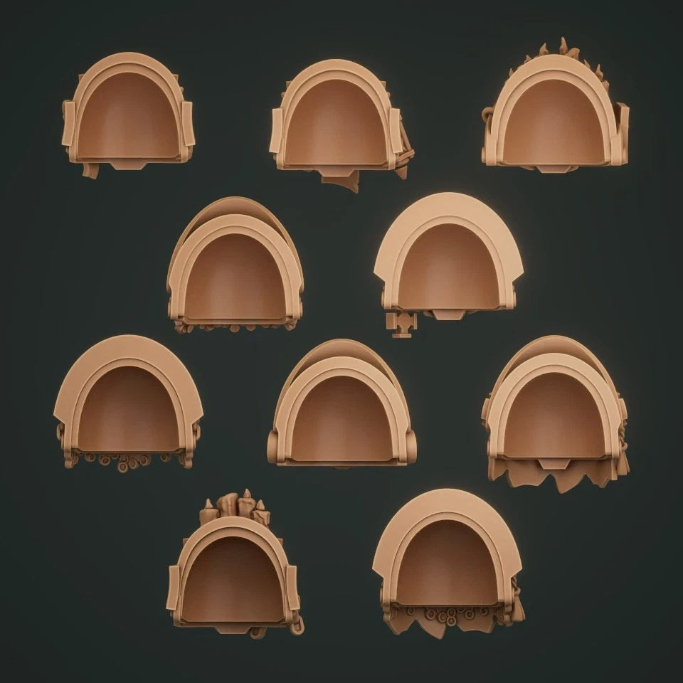 10-20x Terminator Shoulder Pads for Templar Crusader Space Knights