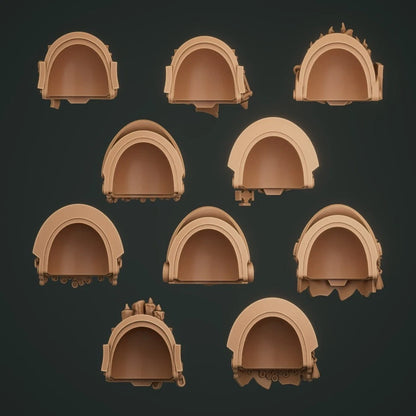 10-20x Terminator Shoulder Pads for Templar Crusader Space Knights