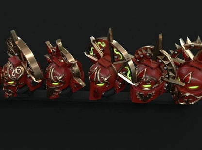 10-20x Sanguine Angels Crested Helmet Variety Pack
