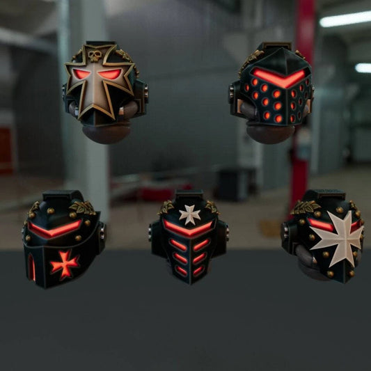 10-20x Templar Crusader Veteran Helmets Variety Pack