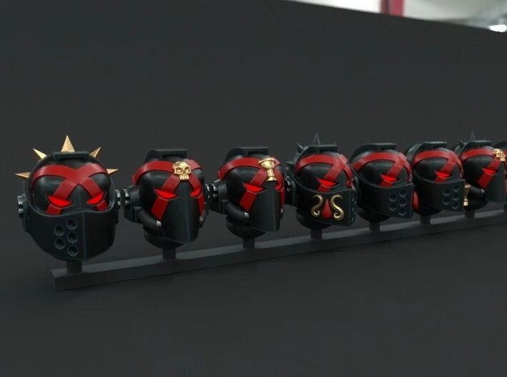 10-20x Sanguine Angel Death Team Helmets Variety