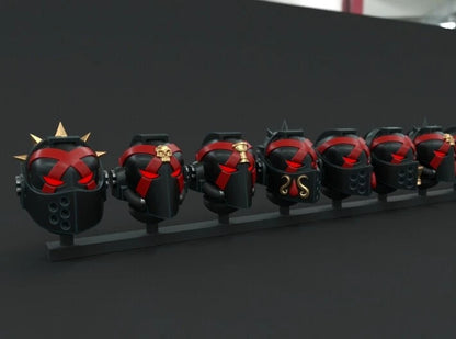 10-20x Sanguine Angel Death Team Helmets Variety