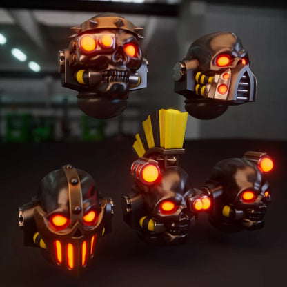 10-20x Iron Fighters Skull Helmets