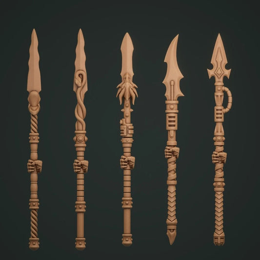 5-10x Anvil Wardens/Flame Lizard Marine Dragon Spears