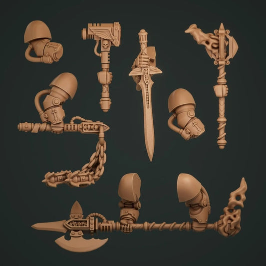 5-10x Terminator Weapons Variety Pack for Gloomy Angels Space Knights