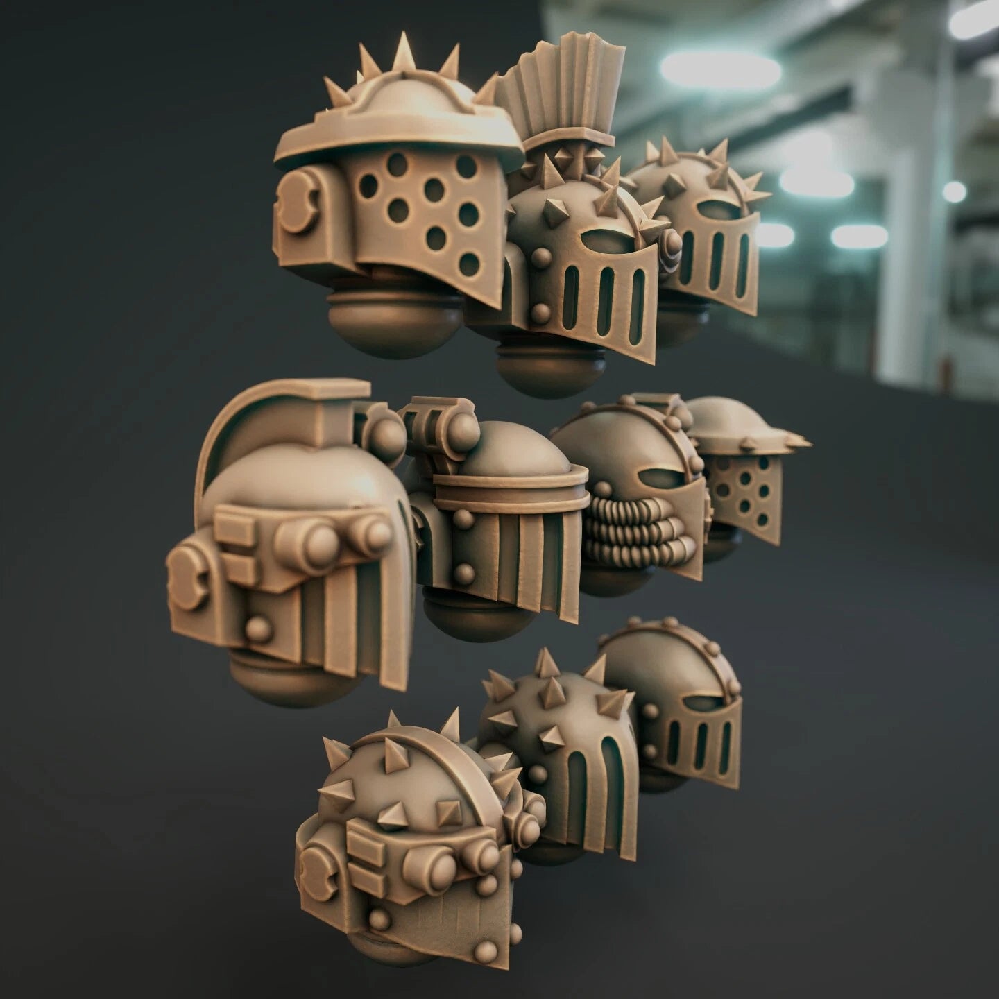 10-20x Iron Fighters Armored Helmet Variety Pack