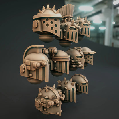 10-20x Iron Fighters Armored Helmet Variety Pack