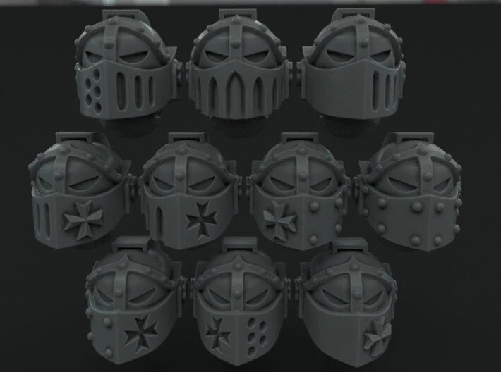 10-20x Templar Crusader Visor Variety Pack Helmets
