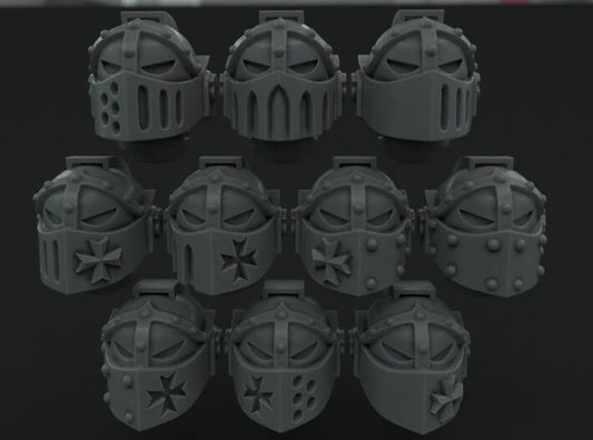 10-20x Templar Crusader Visor Variety Pack Helmets
