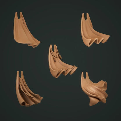 5-10x Cloaks for Prime Space Knight Miniatures