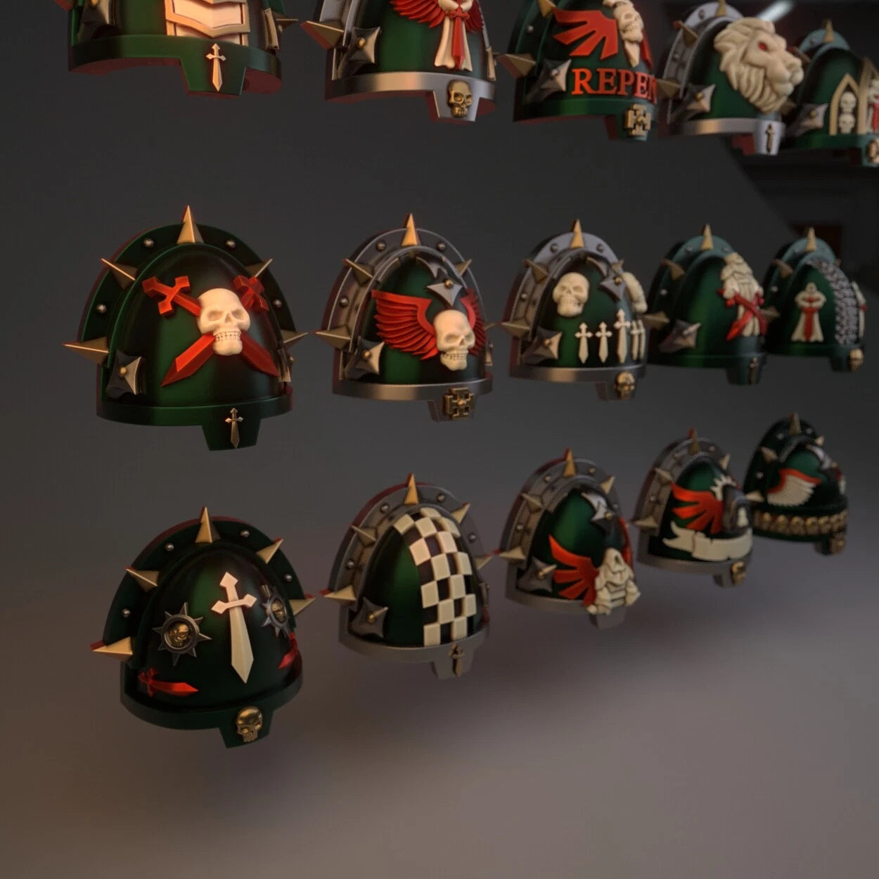 10-20x Gloomy Angel Shoulder Pad Variety Pack (Mk X)