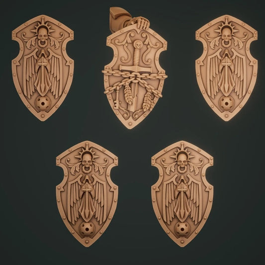 5-10x Gloomy Angel Gothic Terminator Shields