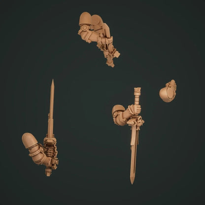 3-6x Templar Crusader Two Handed Swords