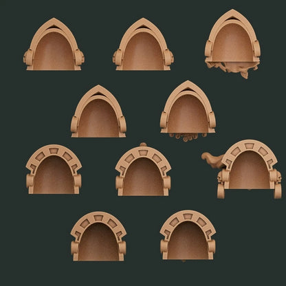 10-20x Terminator Shoulder Pads for Gloomy Angel Space Knights