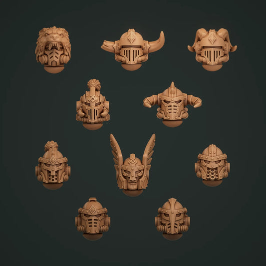 10-20x Space Vikings/Primal Hounds Helmets