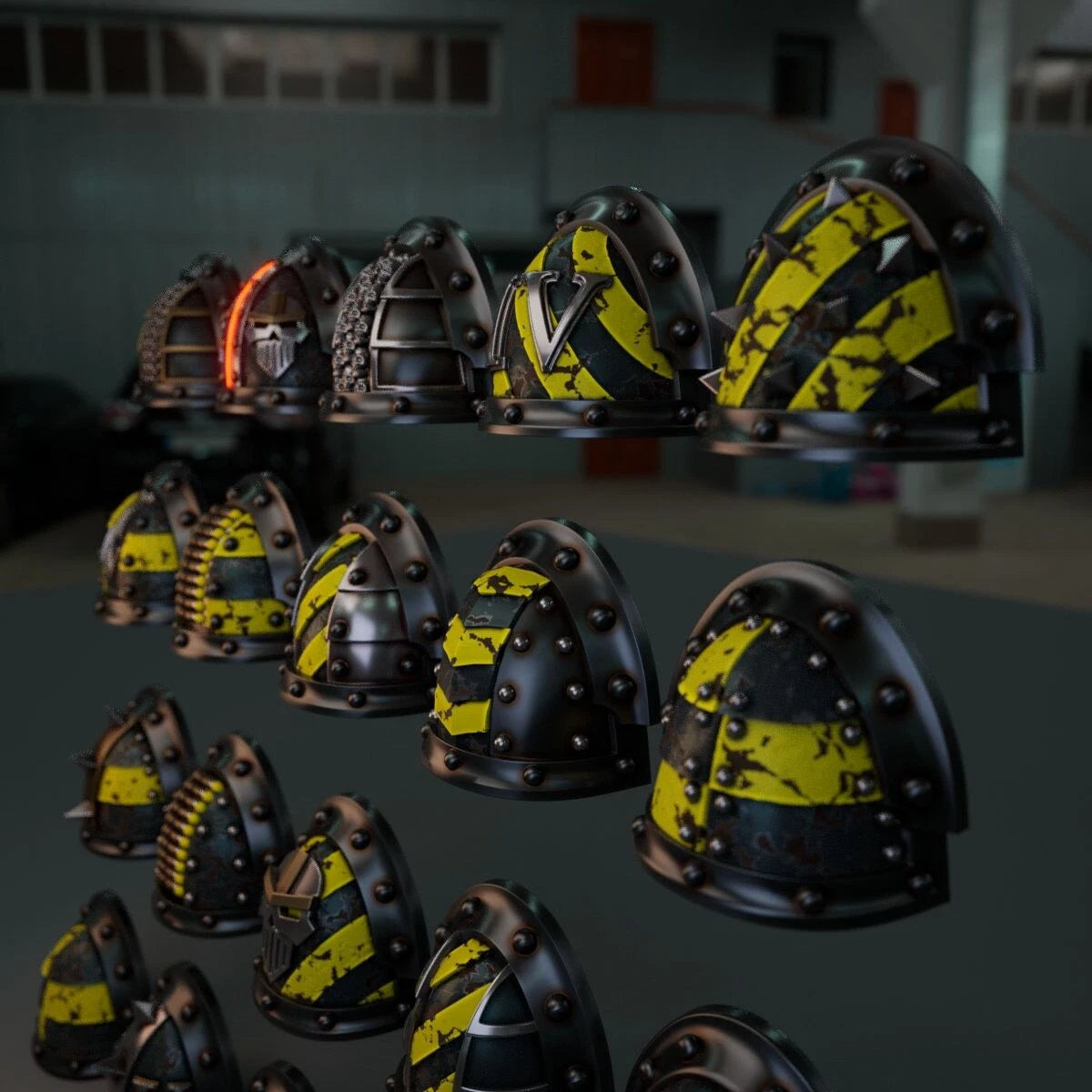10-20x Iron Fighters Shoulder Pad Variety Pack (Style III)