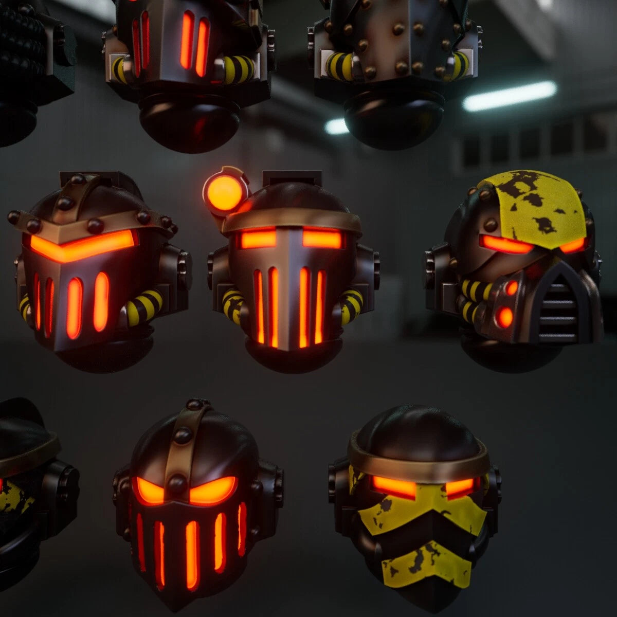 10-20x Iron Fighters Helmet Variety Pack