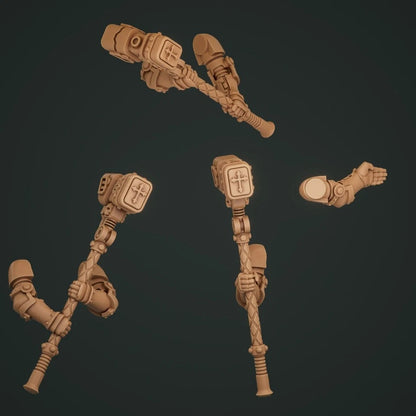 3-6x Templar Crusader Two Handed Power Hammers