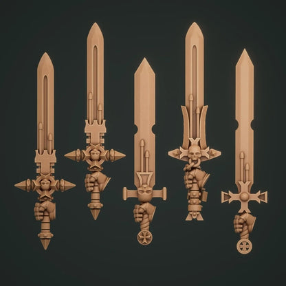 10-20x  Templar Crusader Variety Swords