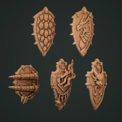 5-10x Anvil Wardens/Flame Lizard Marine Dragon Scale Shields