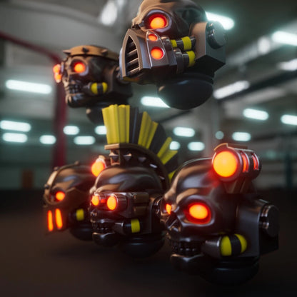 10-20x Iron Fighters Skull Helmets