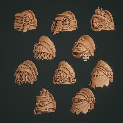 10-20x Terminator Shoulder Pads for Templar Crusader Space Knights