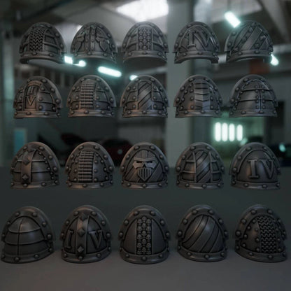 10-20x Iron Fighters Shoulder Pad Variety Pack (Style III)