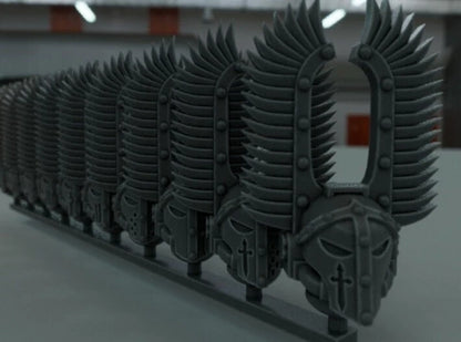 10-20x Gloomy Angels Tall Wing Variety Helmets